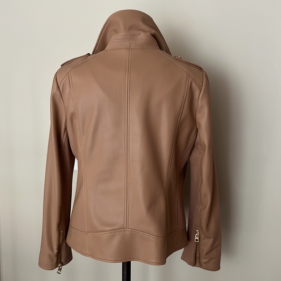 Tan Faux leather jacket - Picture 7 of 13